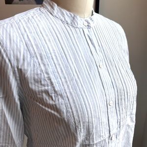 Pinstripe Tuxedo Button Down